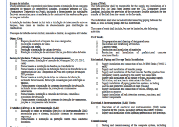 MANIFESTAÇÃO DE INTERESSE PARA O FORNECIMENTO E INSTALAÇÃO DO PARQUE DE COMBUSTÍVEIS (FASE 1)