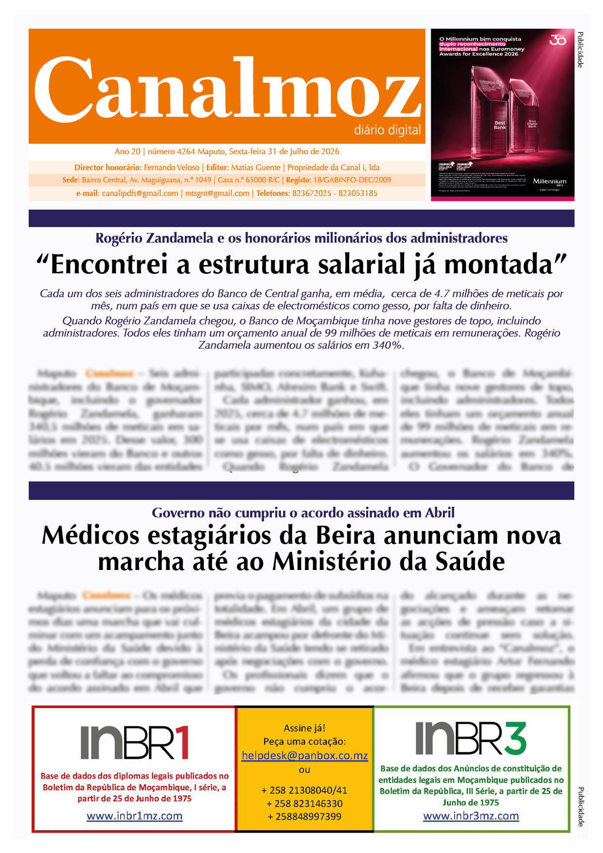 31 07 2026 Canalmoz Edicao nr 4264 CAPA