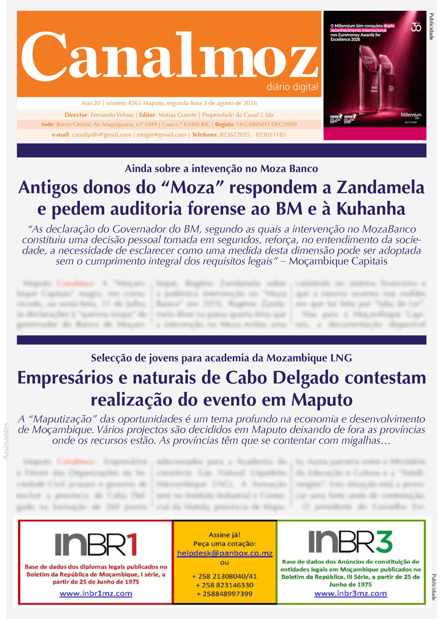 03_08_2026 Canalmoz número 4265-capa