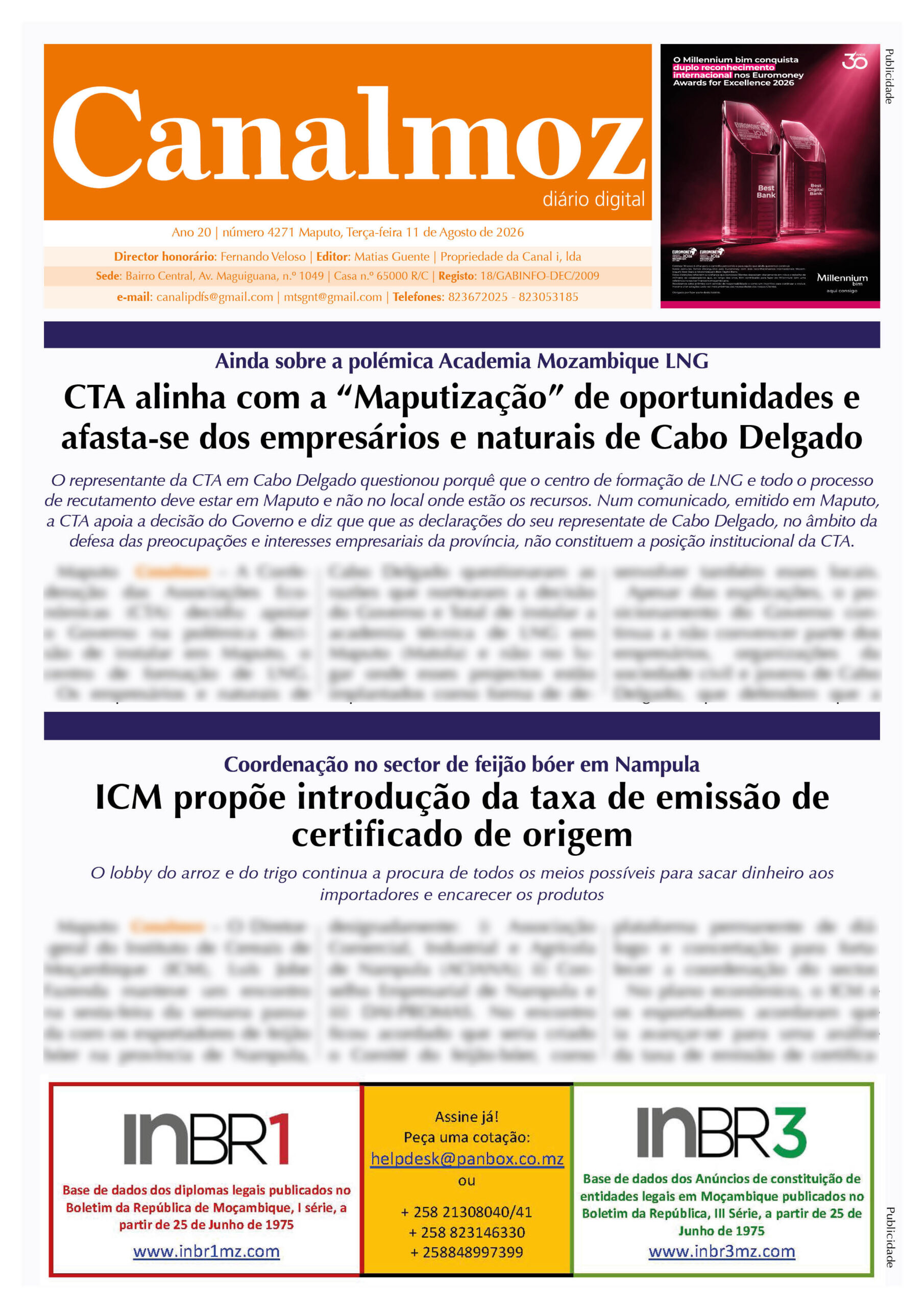 11 08 2026 Canalmoz Edicao nr 4271 CAPA