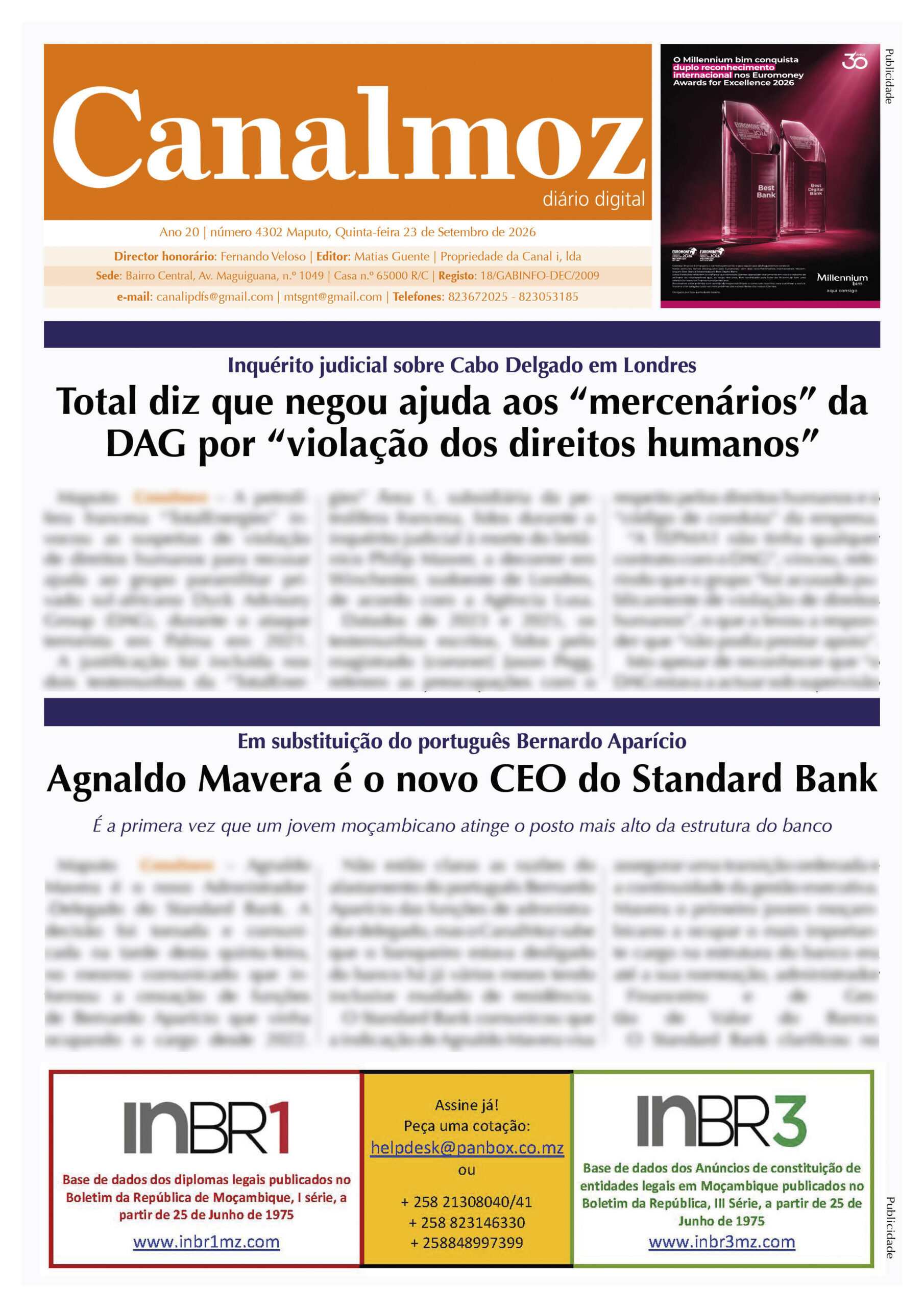 24 09 2026 Canalmoz Edicao nr 4302 CAPA